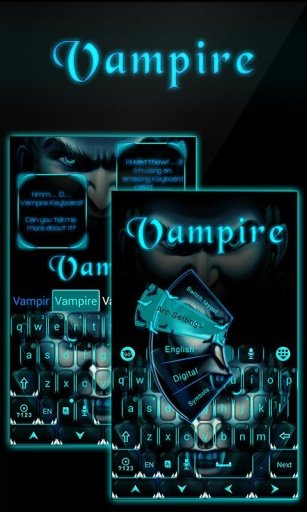 Vampire GO Keyboard Theme截图5