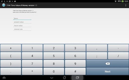 Time Value of Money Calculator截图1