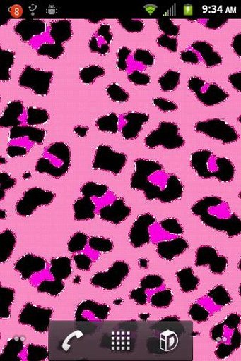 Pink Leopard Glitter Live Wall截图2