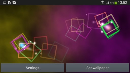 Flying Squares Live Wallpaper截图3