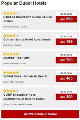 Dubai Hotel Booking 80% Off截图1