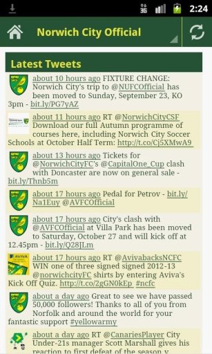 Norwich City News and Twitters截图1