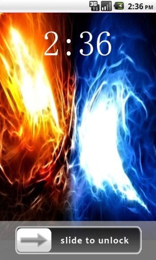 Flame Lock Screen Wallpaper截图2