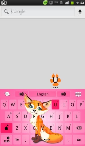 Cute Fox Keyboard截图1