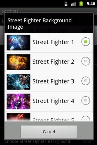 Street Fighter Live Wallpaper截图2