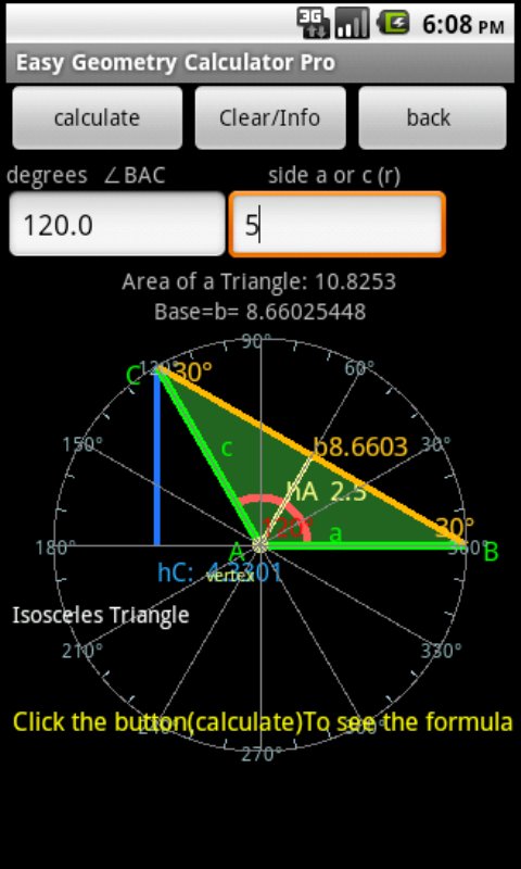 Geometry Calculator Lite截图2