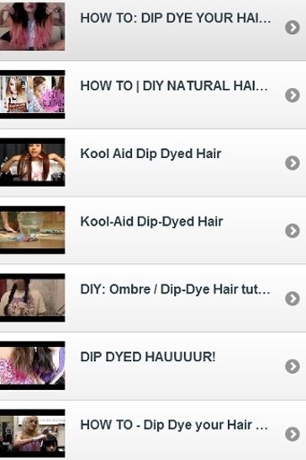 How to dip dye Hair Video截图10