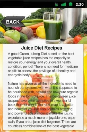 Juice Diet Recipes截图5