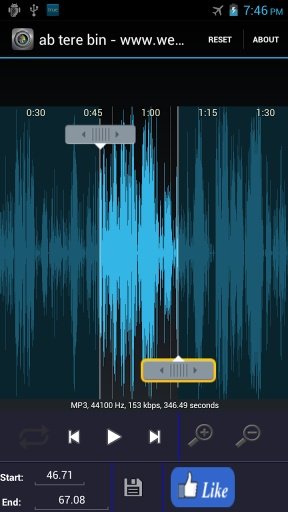 MP3 Cutter &amp; Ringtone Maker ♫截图3