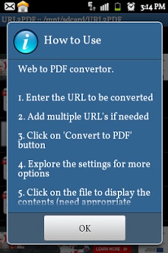 Web site to PDF Converter截图4