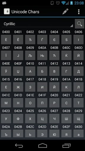 Unicode Chars截图7