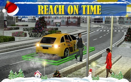 Christmas Taxi Duty 3D截图2