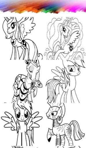 Coloring Page - Pony Princess截图3