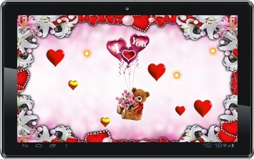 Pink Love Bear Live Wallpaper截图4