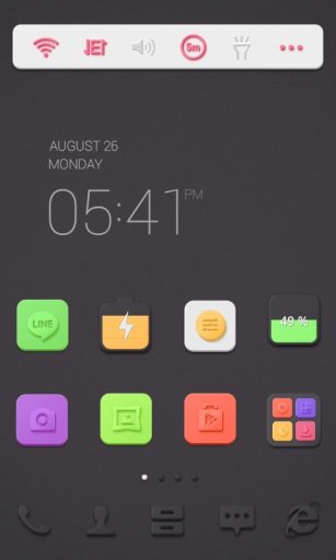 Black N Vivid dodol theme截图6