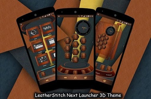 Leather Next Launcher 3D Theme截图8