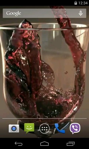 Glass of Wine Video LWP截图1