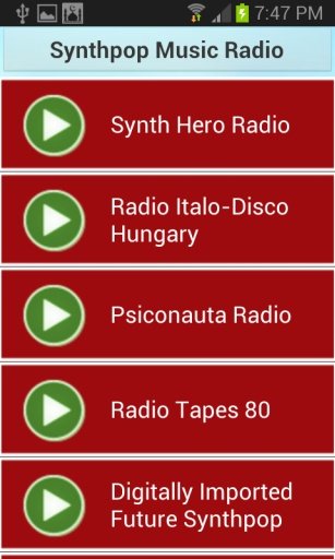 Synthpop Music Radio截图2
