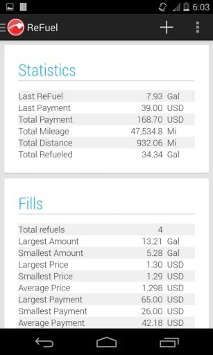 reFuel Tracker + Calculator截图7