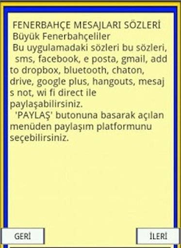 Fenerbah&ccedil;e Mesajları Paylaş截图2