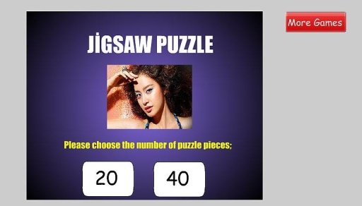 Kim Tae Hee Jigsaw Puzzle Game截图2