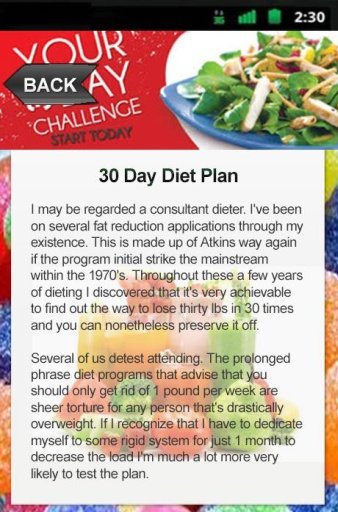 30 Day Diet Plan截图5