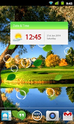 Green Leaf Live Wallpaper截图6