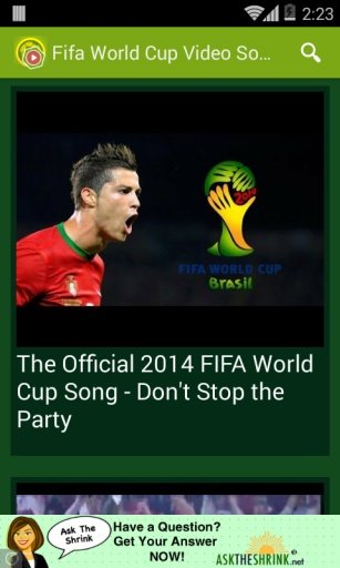 Fifa world cup video songs截图4