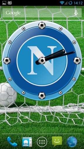 SSC Napoli Clock Widget截图1