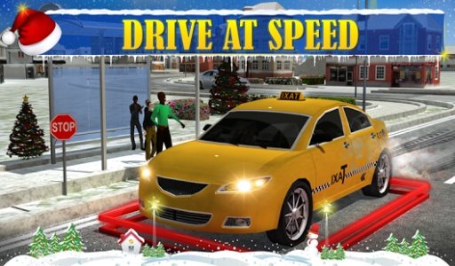 Christmas Taxi Duty 3D截图4