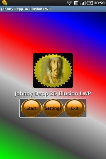 Johnny Depp 3D Illusion LWP截图1