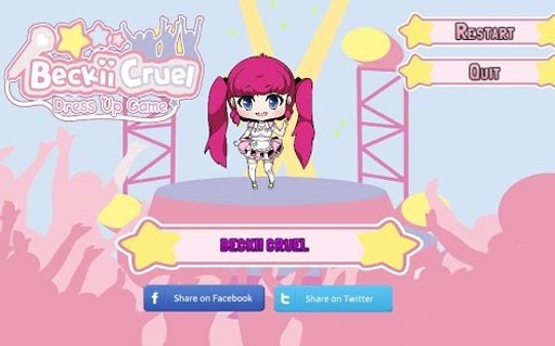 Beckii Cruel Dress Up Game截图4