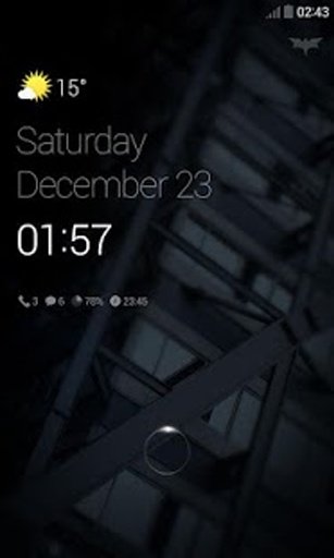 DarkNight 2 Dodol Locker Theme截图2