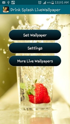 Drink Splash Live Wallpaper截图4