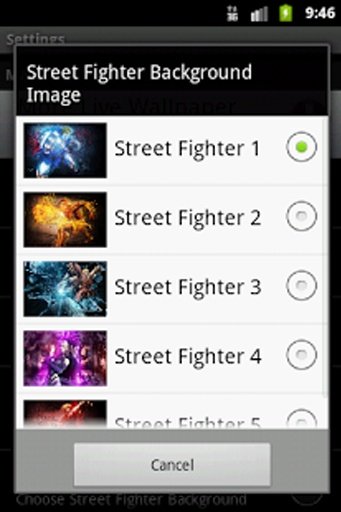 Street Fighter Live Wallpaper截图1