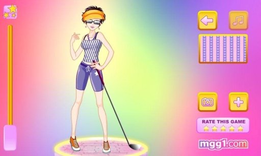 The Lively Golf Girl Dress Up截图3