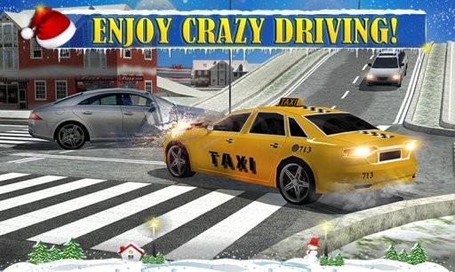 Christmas Taxi Duty 3D截图9