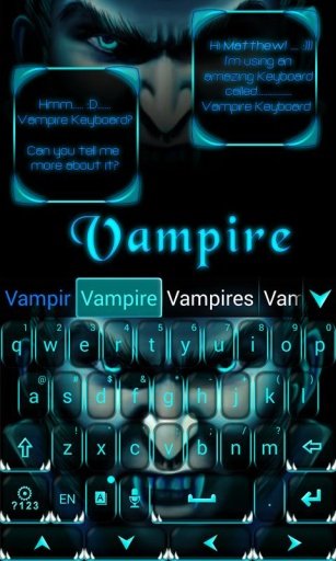 Vampire GO Keyboard Theme截图2