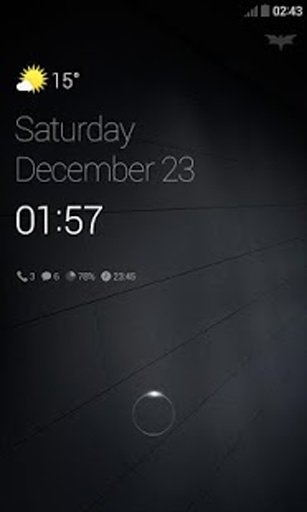 DarkNight 2 Dodol Locker Theme截图1