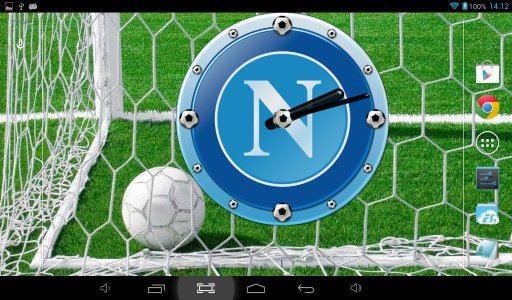 SSC Napoli Clock Widget截图3