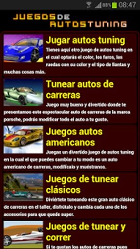 Juegos de autos tuning截图1