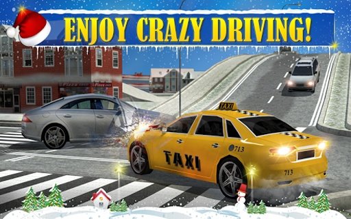 Christmas Taxi Duty 3D截图5