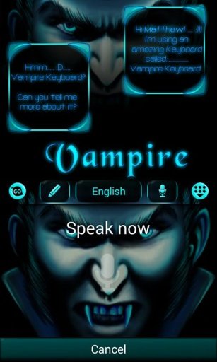 Vampire GO Keyboard Theme截图3