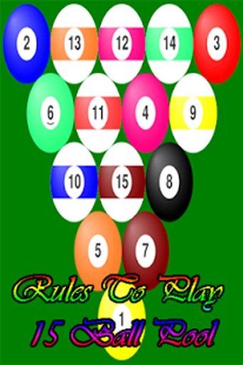 Rules to play 15 Ball Pool截图2