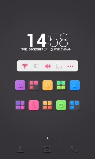 Black N Vivid dodol theme截图1