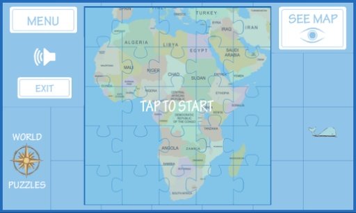 World Map Puzzle截图1