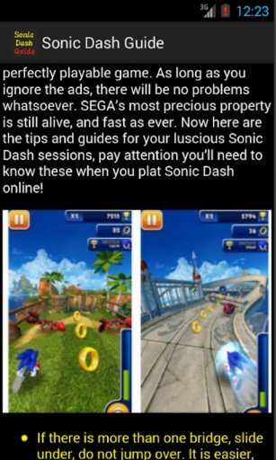 Guide &amp; Cheat for Sonic Dash截图1