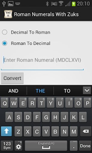 Roman Numerals With Zuks截图1