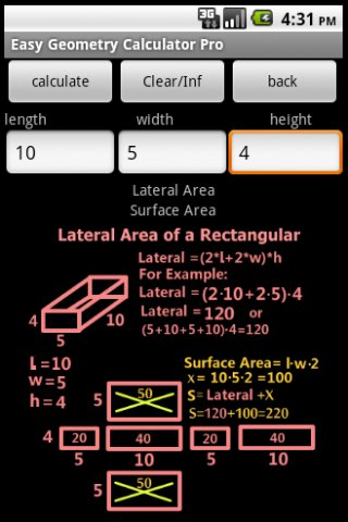 Geometry Calculator Lite截图1