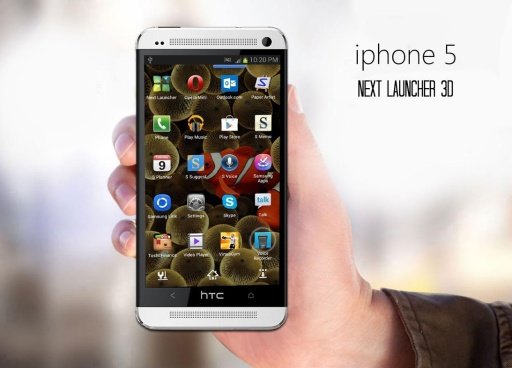 iphone 5 next launcher theme截图1